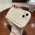 Versatile Solid Color Wave iPhone Case