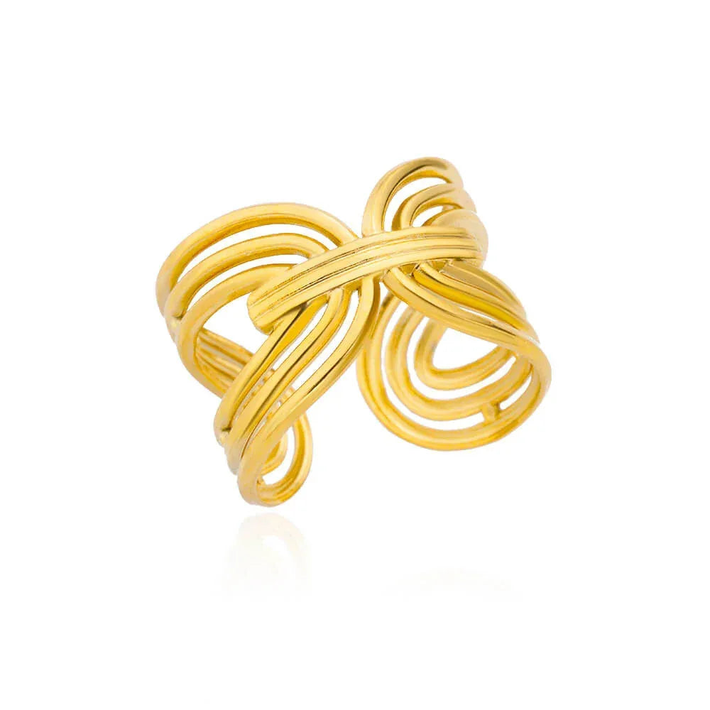 Stainless Steel Pearl Ring - Viexta