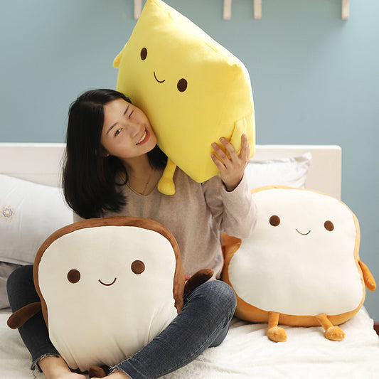 Bread Pillow Expression Plush Toy