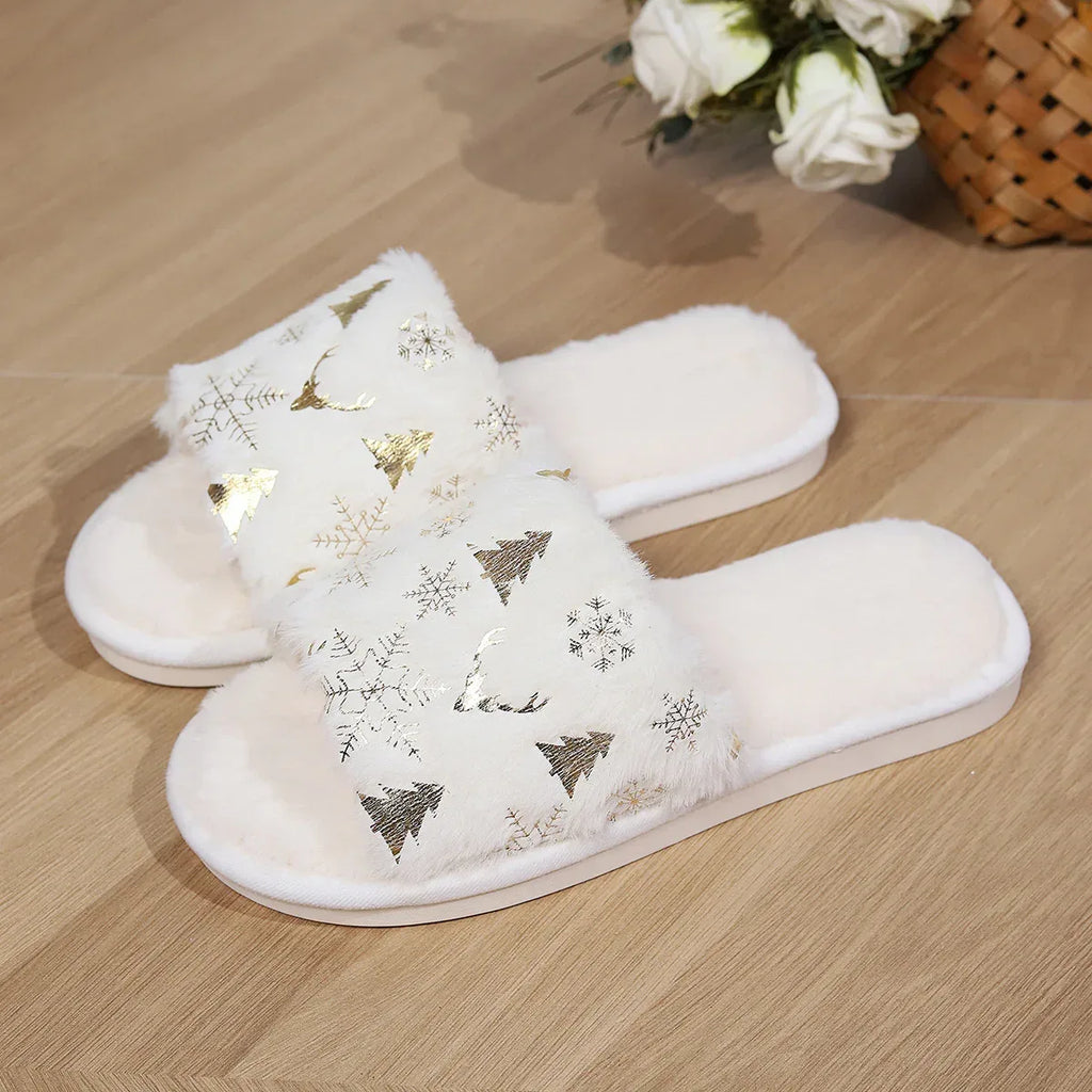 Christmas Plush Slippers - Viexta