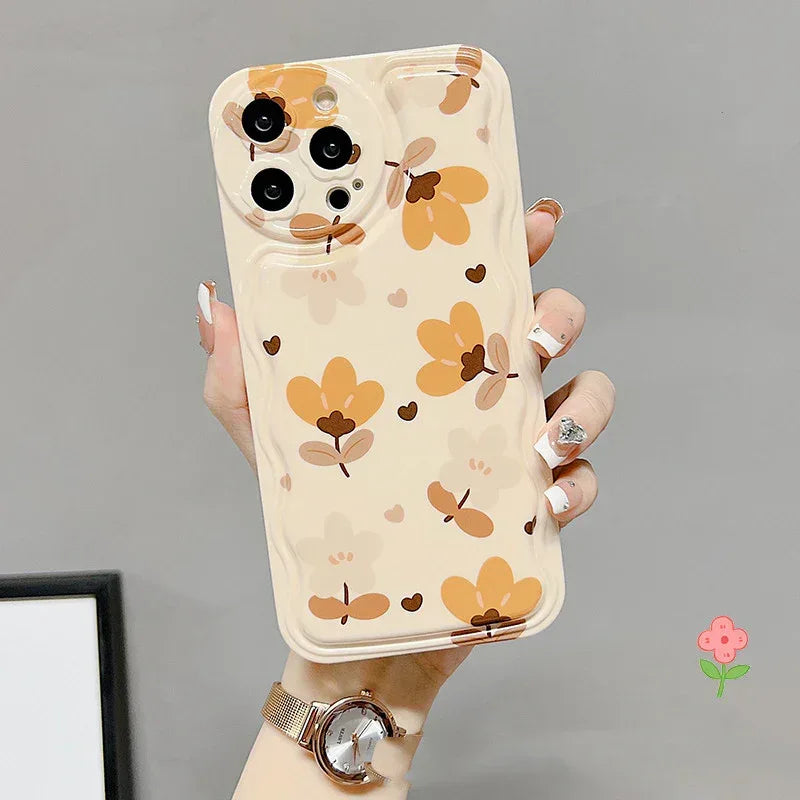 Autumn Leaves With Bow Silk Scarf Charms Phone Cases for IPhone - Viexta