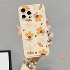 Autumn Leaves With Bow Silk Scarf Charms Phone Cases for IPhone - Viexta