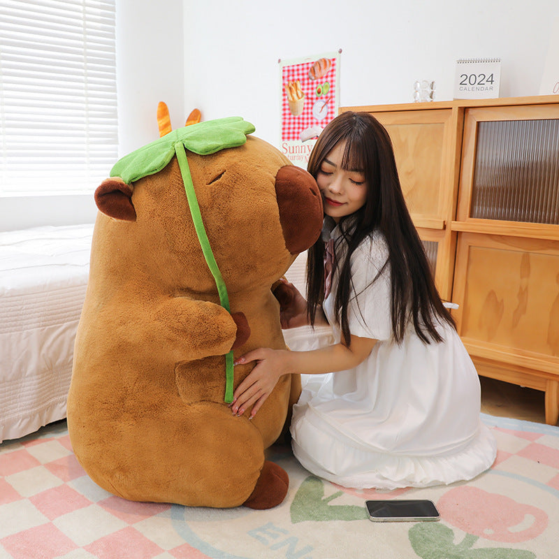 Plush Capybara Figurine Doll