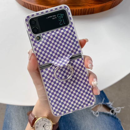 Foldable Screen Plaid Samsung Case