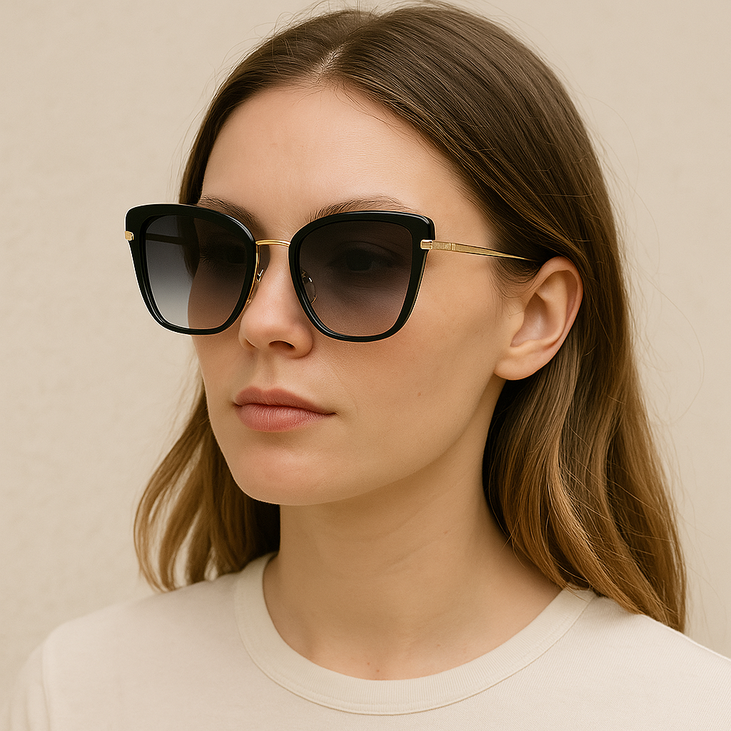 Personalized cat eye sunglasses